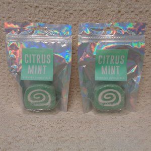 Bubble Bath foaming bar Citrus Mint  Set of 2